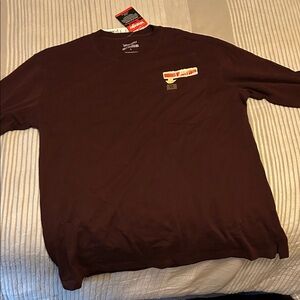 Wrangler Men's Maroon Long Sleeve Shirt